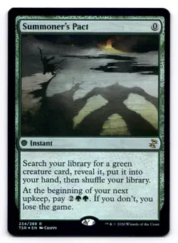 Summoner's Pact NM Time Spiral Remastered 234/289 MTG Foil - Image 1
