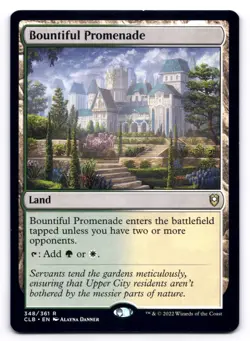 Bountiful Promenade NM Commander Legends: Battle for Baldur's Gate 348/361 MTG - Image 1