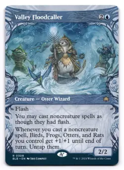 Valley Floodcaller NM Showcase Bloomburrow 0308 MTG Regular - Image 1