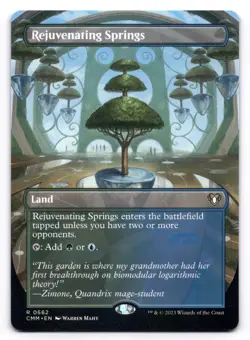Rejuvenating Springs NM Borderless Commander Masters 0662 MTG Regular - Image 1