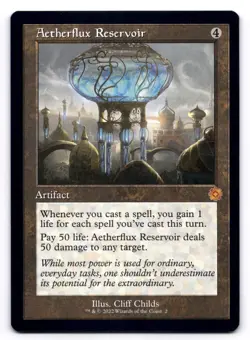 Aetherflux Reservoir NM The Brothers' War: Retro Frame 2 MTG Regular - Image 1