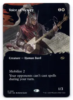 Voice of Victory NM Borderless Tarkir: Dragonstorm 0331 MTG Regular - Image 1