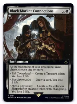 Black Market Connections NM Extended Art Assassin's Creed 0161 MTG Regular - Image 1