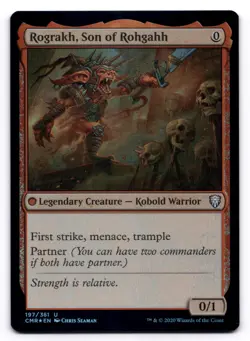 Rograkh, Son of Rohgahh NM Commander Legends 197/361 MTG Foil - Image 1