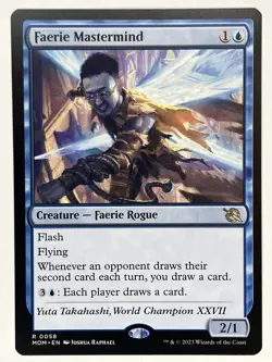Faerie Mastermind NM March of the Machine 0058 Magic: The Gathering Regular - Image 1