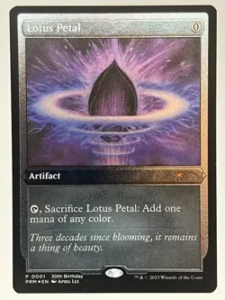 Lotus Petal NM Foil Etched Promo 0001 MTG - Image 1