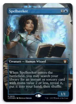 Spellseeker NM Borderless Commander Masters 0635 MTG Foil - Image 1