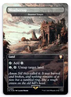 Weathertop Deserted Temple NM Commander: Lord of the Rings 0363 MTG Foil - Image 1