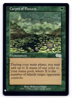 Carpet of Flowers NM The List: Reprints Urza's Saga 240/350 MTG Regular - Image 1