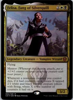 Felisa, Fang of Silverquill M Commander 2021 2 NM Foil - Image 1