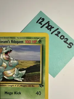 Giovanni's Nidoqueen 23/132, Gym Challenge, Pokemon TCG, Unlimited 2000 WotC, NW - Image 3