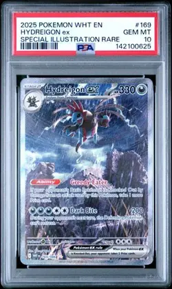 Hydreigon ex #169 Special Illustration Rare PSA 10 GEM MINT Pokemon 2025 - Image 1
