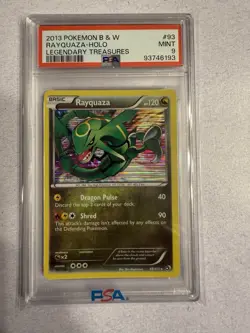 2013 Pokemon B&W, Rayquaza-Holo #93, PSA 9 - Image 1