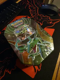 Pokemon TCG Powers Beyond 2015 Tin (Rayquaza EX) Brand NEW Factory Sealed - Image 1