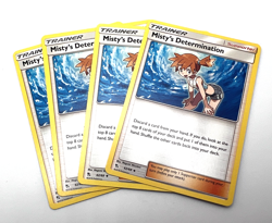Misty's Determination 62/68 x4 4x Pokemon Cards Hidden Fates 2019 Playset - Image 1
