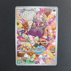 Pokemon TCG Morpeko Illustration Rare SV04 Paradox Rift 206/182 - Image 1