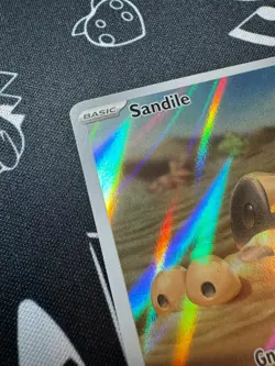 Sandile 216/198 Pokemon TCG Scarlet & Violet Base Holo Illustration Rare English - Image 3