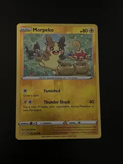 Pokemon TCG Morpeko 035/072 Reverse Holo Shining Fates NM-Mint - Image 1