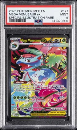 2025 POKEMON MEG EN-MEGA EVOLUTION #177 MEGA VENUSAUR EX PSA 9 - Image 1