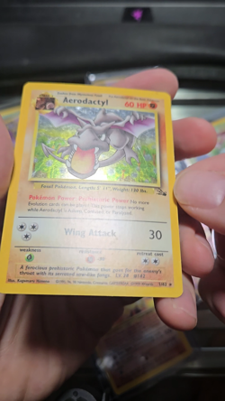 Aerodactyl 1/62 Holo Fossil Pokemon TCG LP (w/video) - Image 2