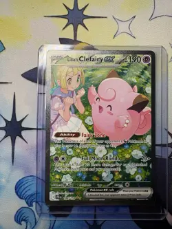 Lillie's Clefairy Ex SIR Pokemon Journey Together 184/159 Near Mint - Image 1
