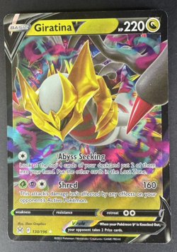 Giratina V 130/196 Full Art Holo Ultra Rare - Lost Origin - Pokemon TCG - NM - Image 1