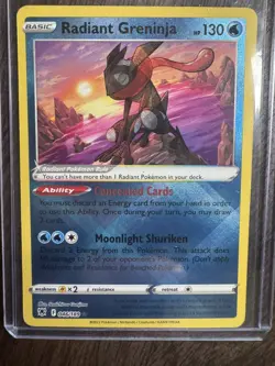Pokemon Radiant Greninja Radiant Rare SWSH10: Astral Radiance 046/189 NM - Image 1