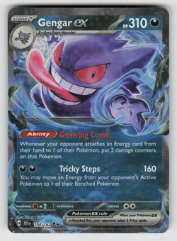 Gengar ex Pokemon Temporal Forces 104/162 Double Rare NM - Image 1