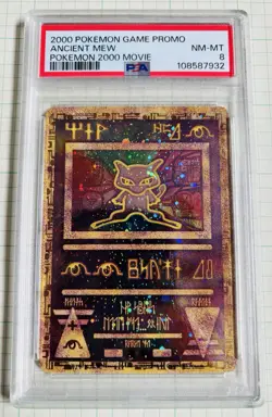 2000 POKEMON GAME MOVIE POKEMON 2000 MOVIE ANCIENT MEW PSA 8 - Image 1