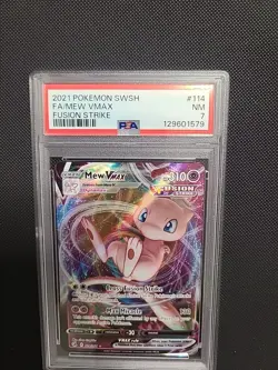 PSA “2021 Pokemon Fusion Strike Mew VMAX #114 – Full Art” - Image 1