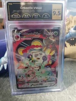 PCG 9.5 Orbeetle VMAX TG13/TG30 Ultra Rare Character Pokemon Lost Origin Graded - Image 1