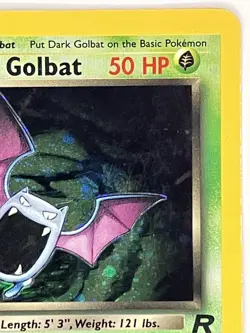 Dark Golbat LP SWIRL 7/82 Unlimited Team Rocket Pokemon TCG Holo - Image 4