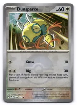 Dunsparce 079/131 NM Pokeball Prismatic Evolutions Pokemon TCG Holo - Image 1