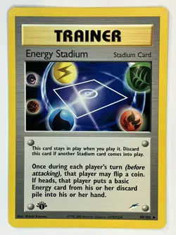 Energy Stadium 99/105 1st Edition Neo Destiny Pokemon TCG Regular Uncommon LP - Image 1