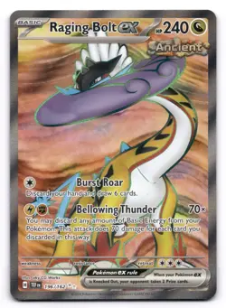 Raging Bolt ex NM 196/162 Temporal Forces Pokemon TCG Holo - Image 1