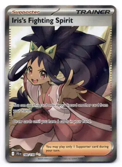 Iris's Fighting Spirit NM 180/159 Journey Together Pokemon TCG Holo - Image 1