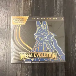 Pokemon Elite Trainer Box Mega Evolution Lucario English Factory Sealed - Image 1