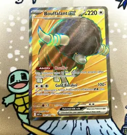Pokemon TCG English White Flare Bouffalant Ex Secret Rare 162/086 - Image 1