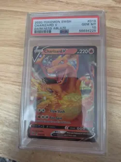 2019 Pokemon Charizard V SWSH # 19 PSA 10 Darkness Ablaze ( Please Read ) - Image 1