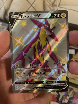 Toxtricity V - SV112/SV122 - Pokemon Shining Fates Sword Shield Shiny Rare NM - Image 1