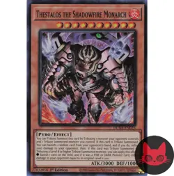 Yugioh Thestalos the Shadowfire Monarch DUNE-EN023 Super Rare 1st Edition NM - Image 1