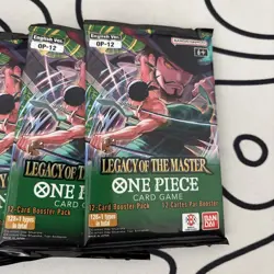One Piece English OP-12 Legacy Of The Master Booster Packs Sealed Lot Of (11) - Image 2