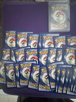 LOT OF 47 VINTAGE POKEOM FIRST EDITION FOSSIL CARDS WITH ONE HOLO WOTC - Image 5