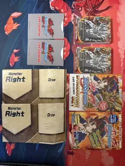 Future Card BuddyFight Dragon World Intro/Promo Set 2 Deck/Playmat + 33 packs! - Image 1