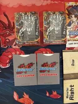 Future Card BuddyFight Dragon World Intro/Promo Set 2 Deck/Playmat + 33 packs! - Image 4
