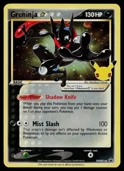 Pokemon Card - Greninja Star Sword & Shield Promo SWSH144 Holo - Image 1