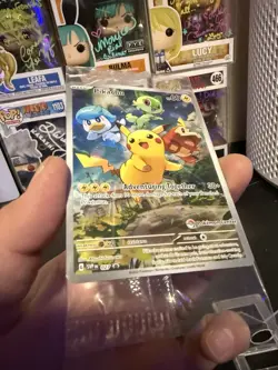 Pokemon Pikachu SVP 027 Paldea Evolved Pokemon Center Stamp Promo Card Sealed - Image 3