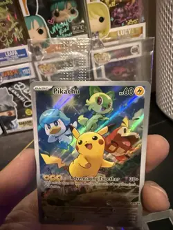 Pokemon Pikachu SVP 027 Paldea Evolved Pokemon Center Stamp Promo Card Sealed - Image 4