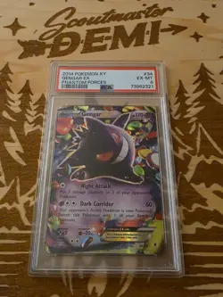 Gengar EX - Phantom Forces Pokemon XY - PSA 6 Graded Card Slab - Image 1