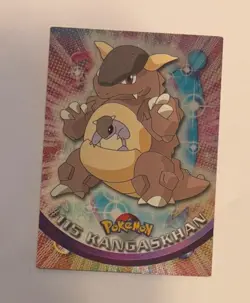 Kangaskhan #115 2000 Topps Pokemon TV Animation Edition Series Blue Logo Card LP - Image 1